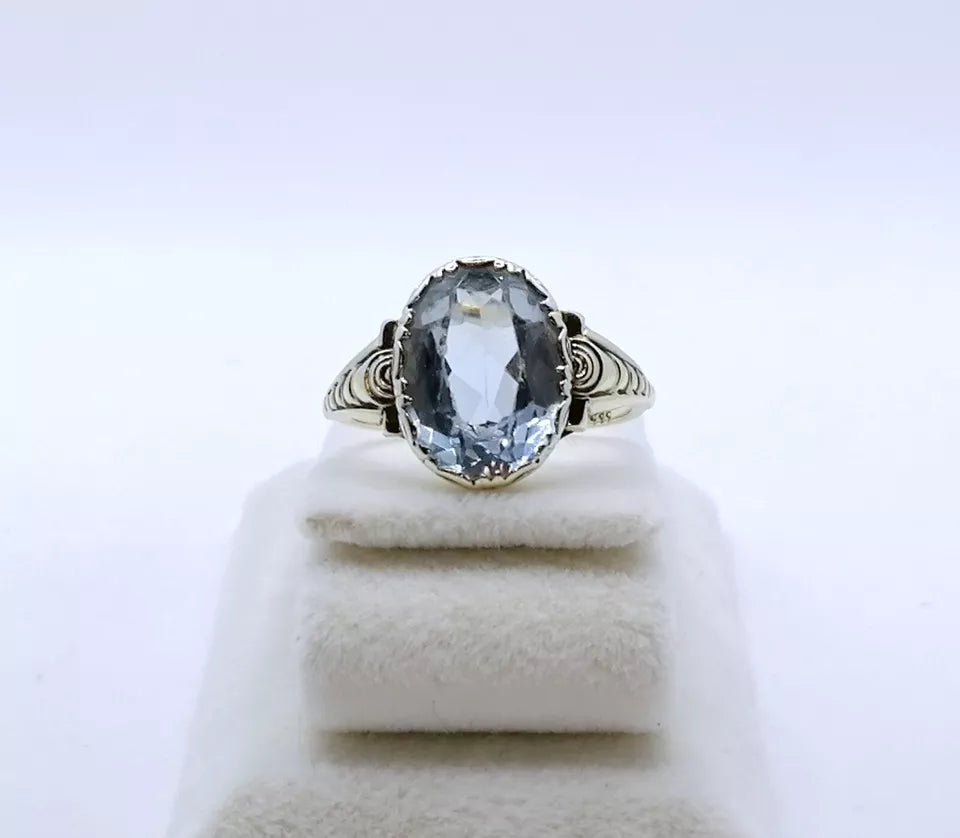 Vintage Ring Gold 333er mit Spinell Gr. 57