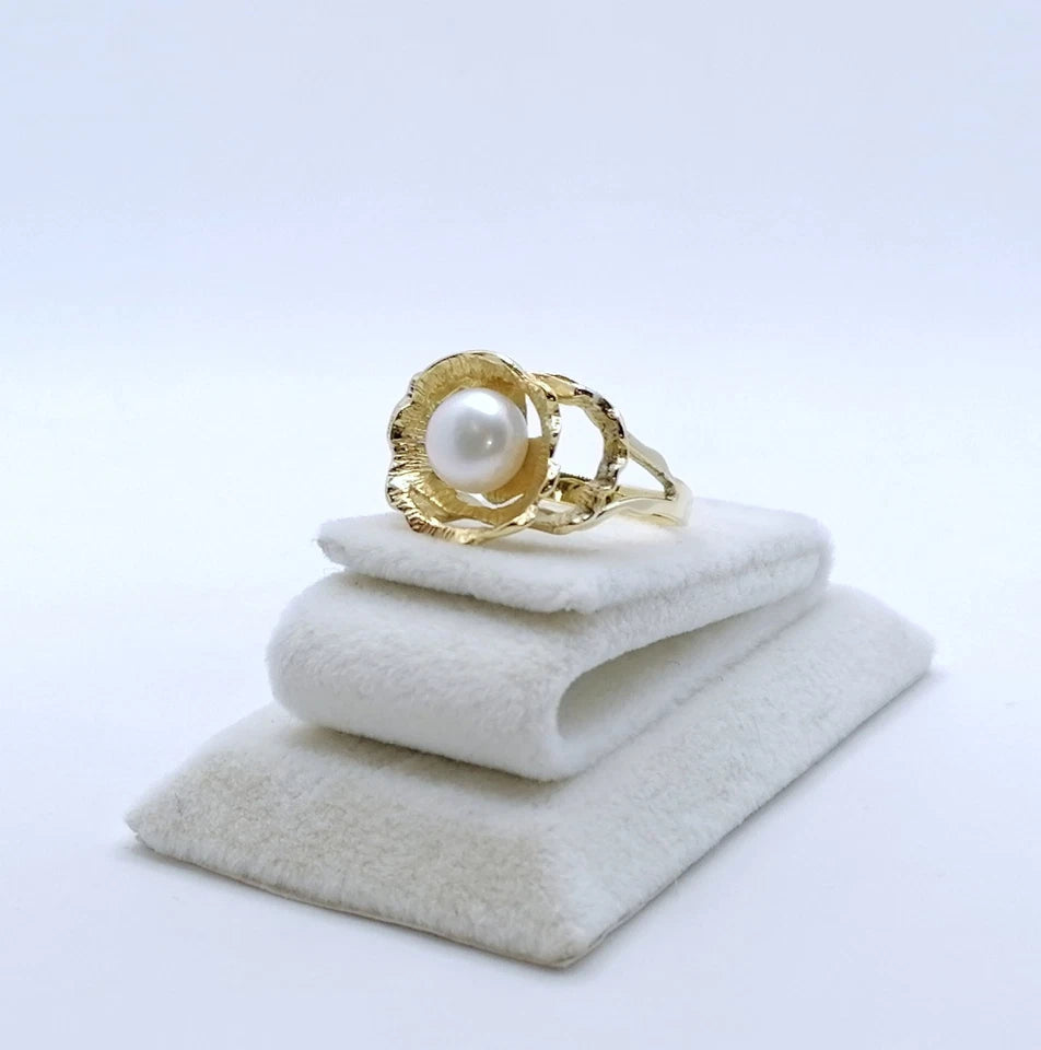 Ring Gold 375er Perlenring Gr. 57