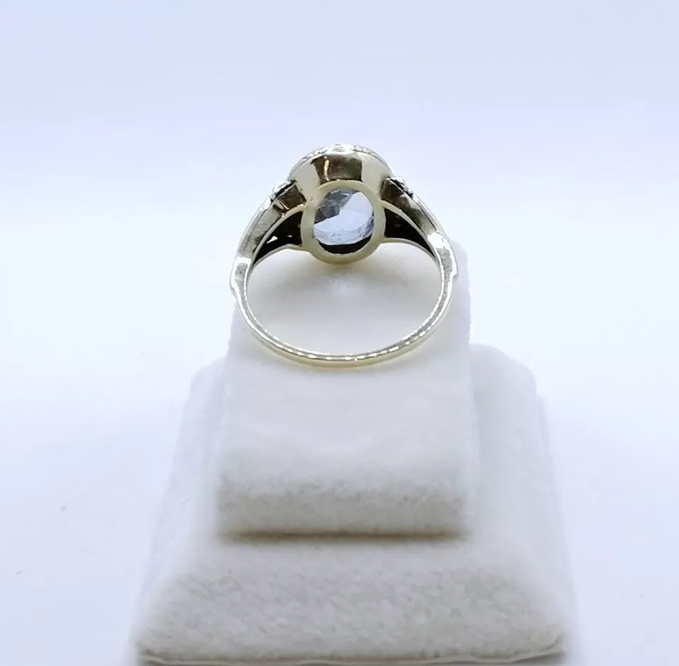 Vintage Ring Gold 333er mit Spinell Gr. 57