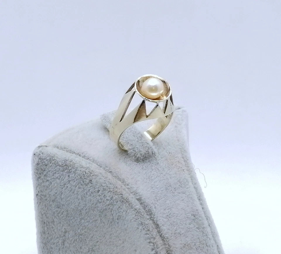 Ring Gold 333er Perlenring Gr. 56
