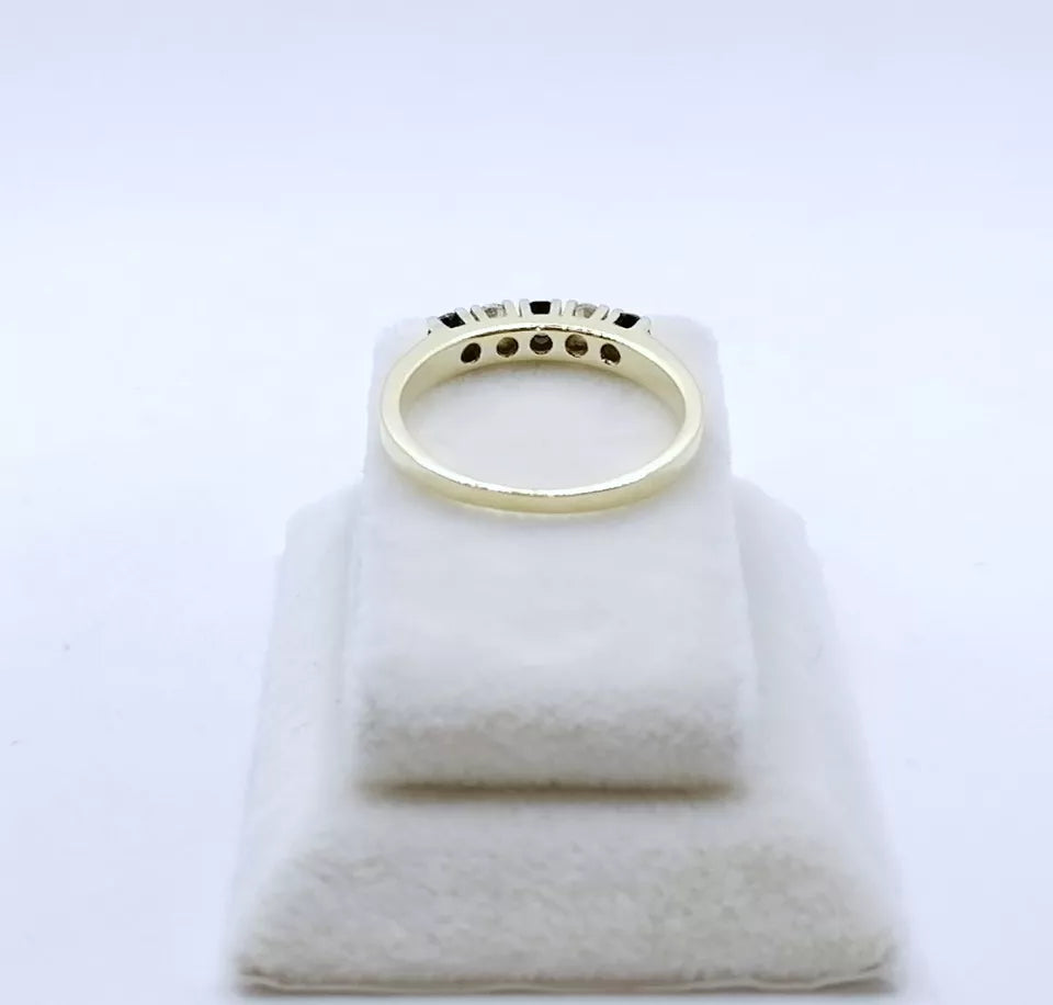 Ring Gold 585er mit Saphir und Spinell Gr. 55