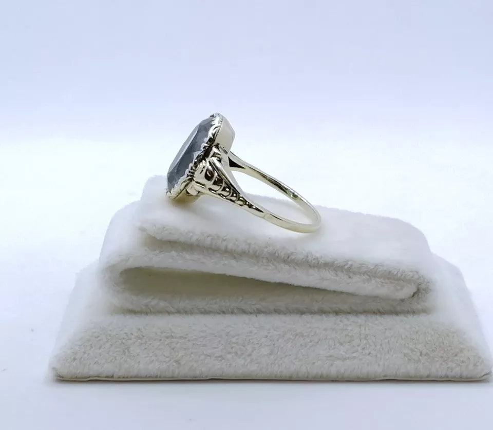 Vintage Ring Gold 333er mit Spinell Gr. 57