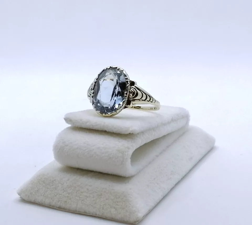 Vintage Ring Gold 333er mit Spinell Gr. 57