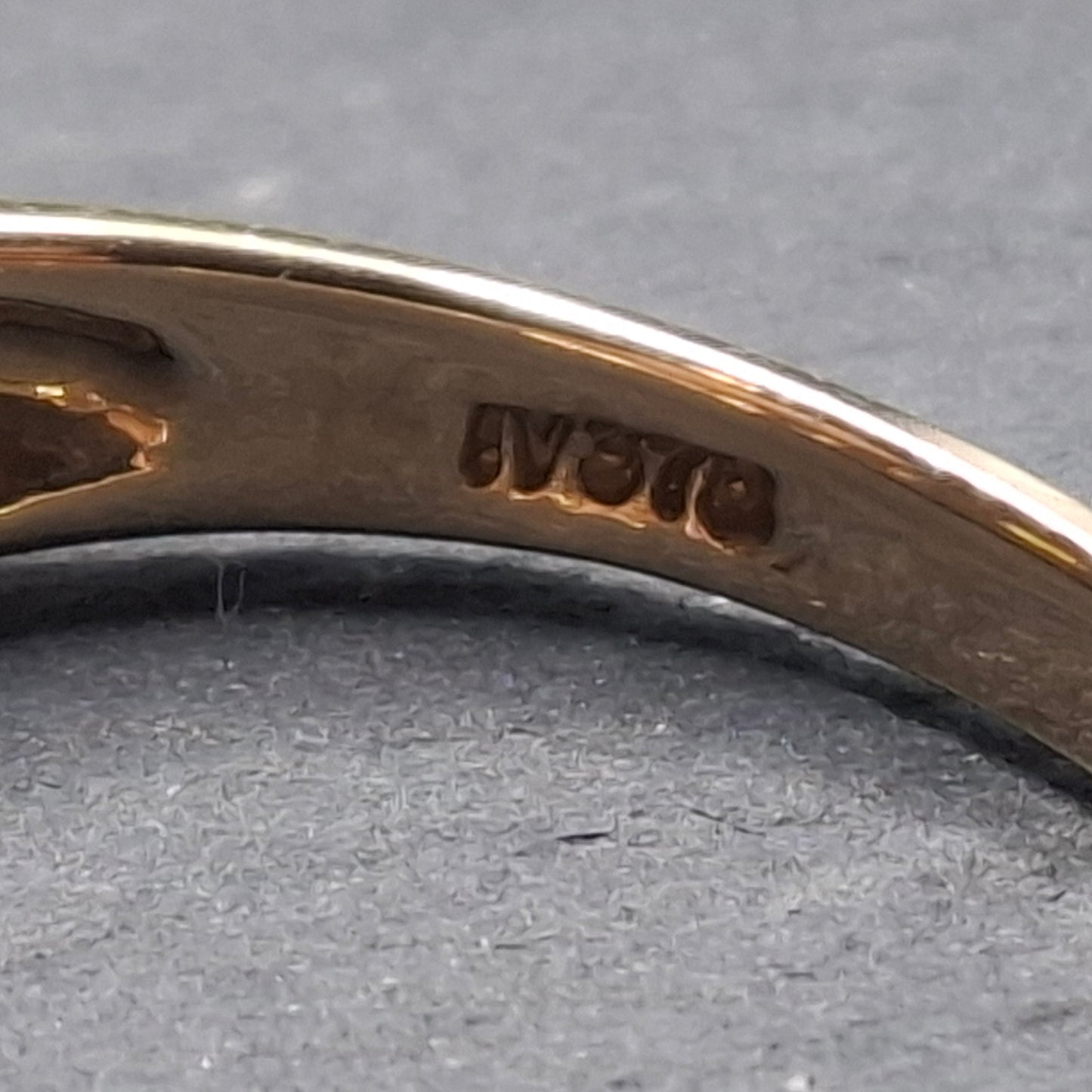 Harry Ivens Ring Gold 375er mit gelbem und blauen Saphir Edelsteinen Gr. 60