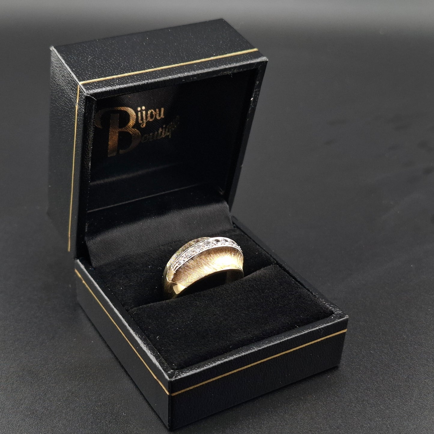 Gold Damenring mit Zirkonia 585er Goldring Gr. 57