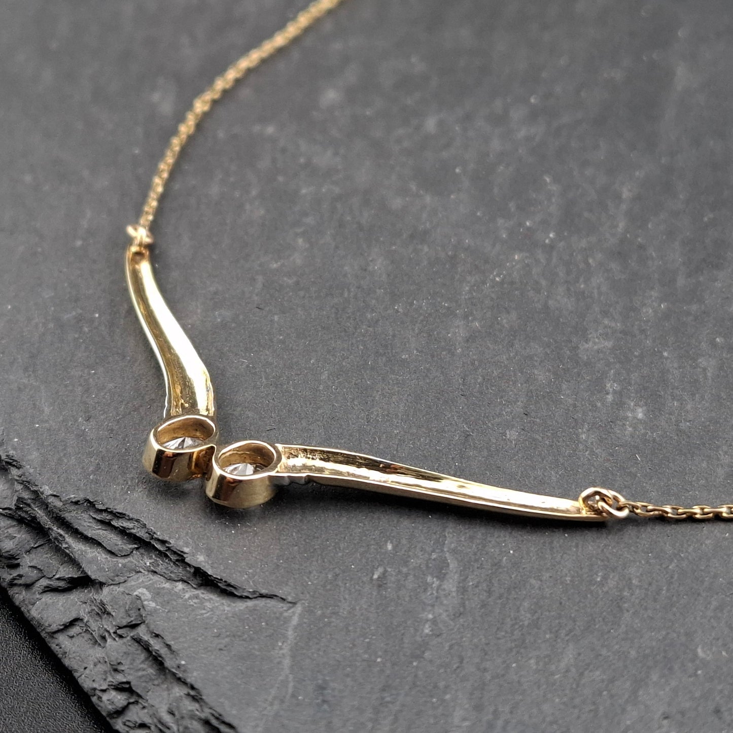 Halskette Gold 333er mit Zirkonia