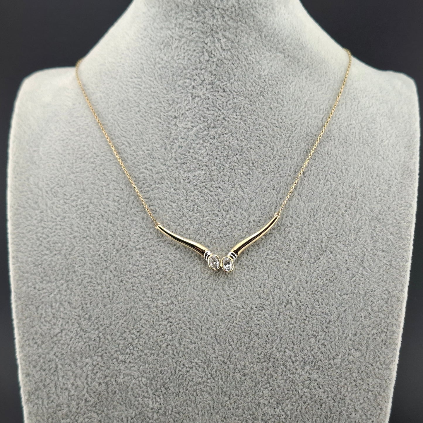 Halskette Gold 333er mit Zirkonia