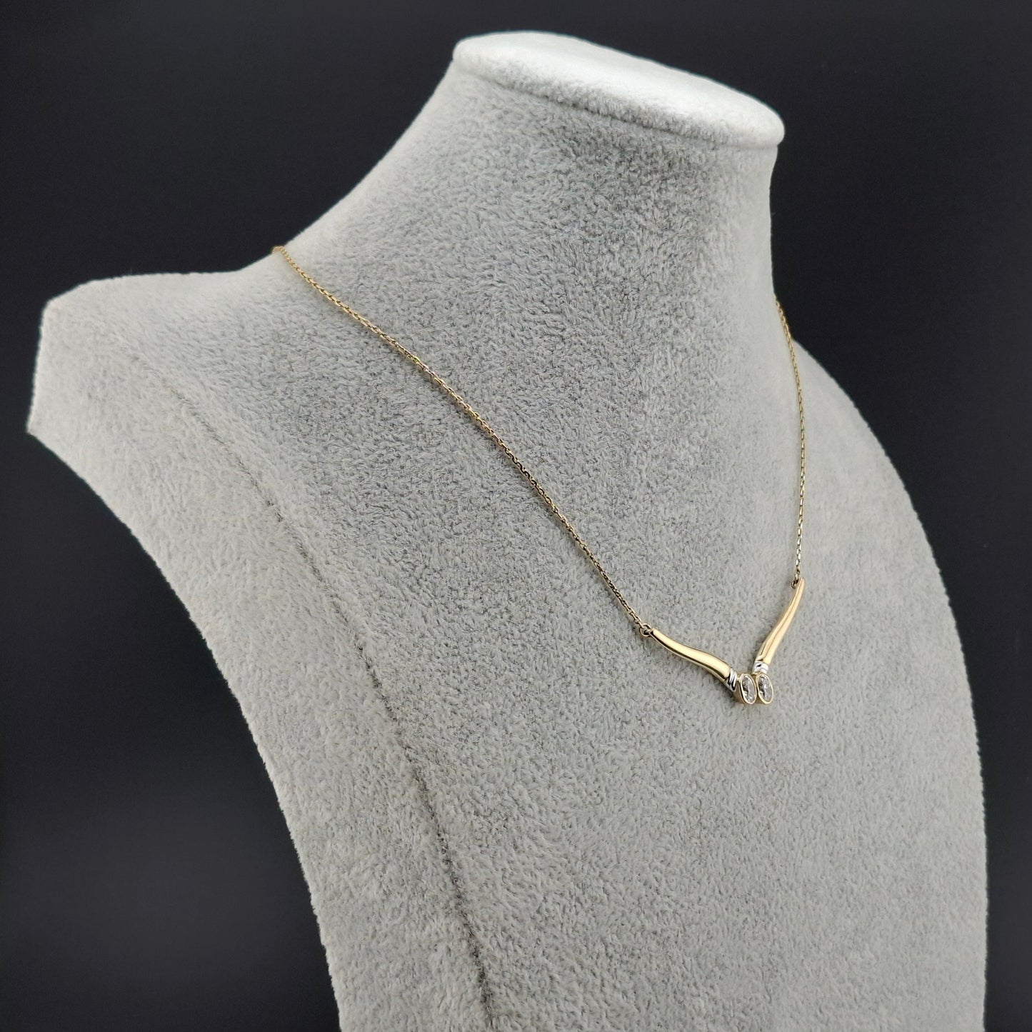 Halskette Gold 333er mit Zirkonia