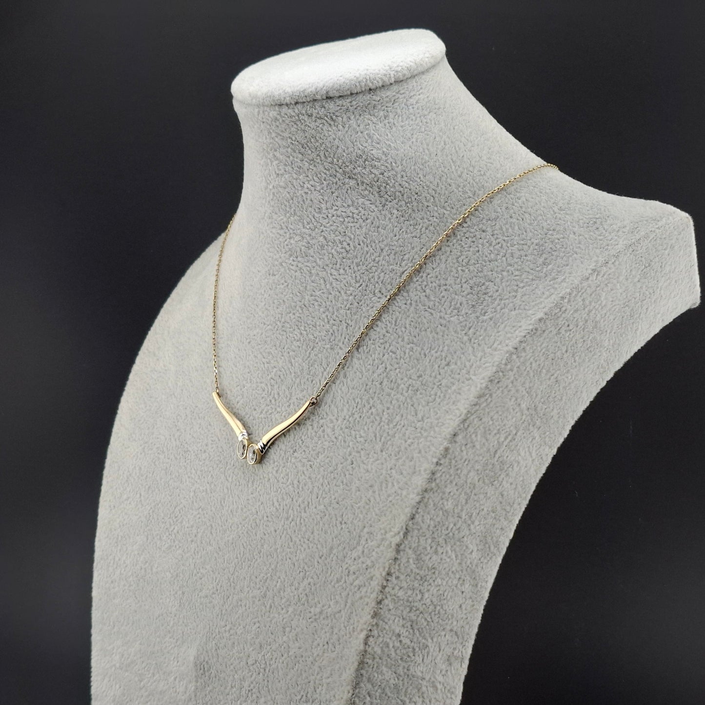 Halskette Gold 333er mit Zirkonia