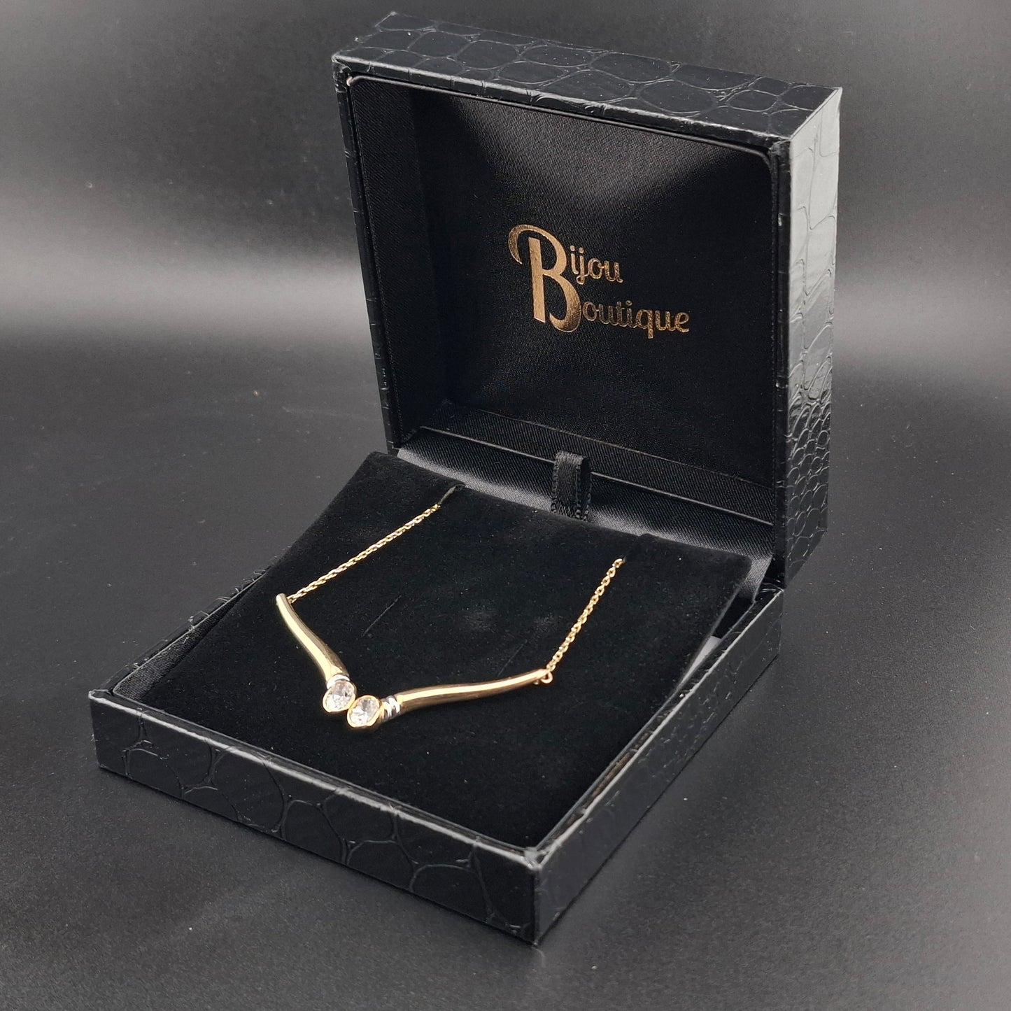 Halskette Gold 333er mit Zirkonia