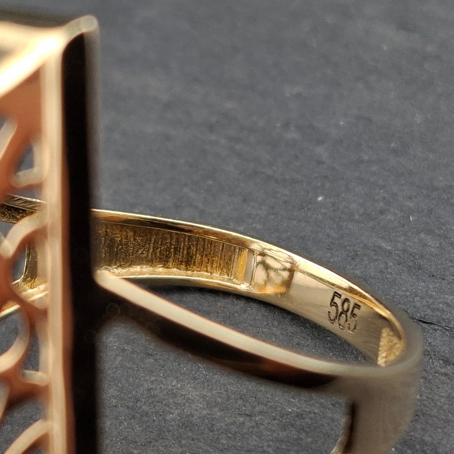Ring Gold 585er prunkvoll mit Zirkonia Gr. 59