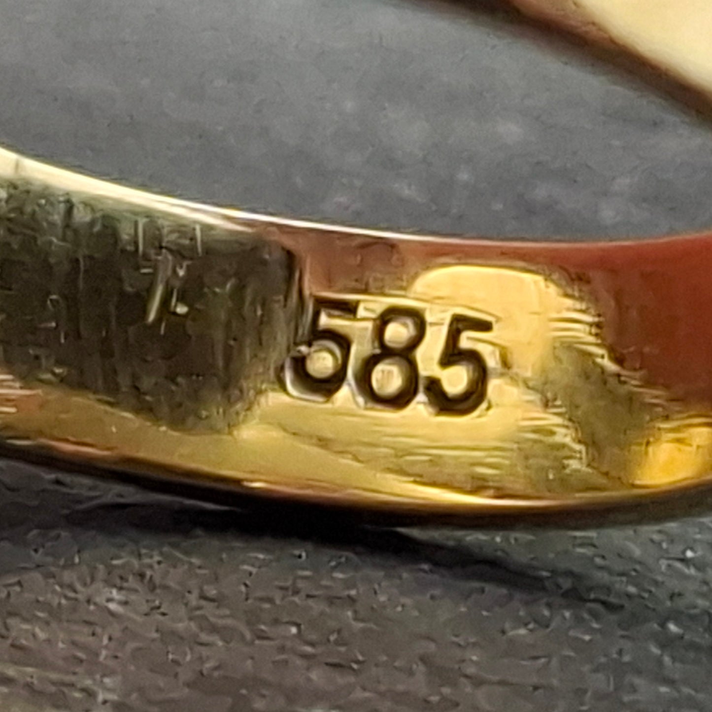 Ring Gold 585er mit Aquamarin Vintage Damenring Gr. 53