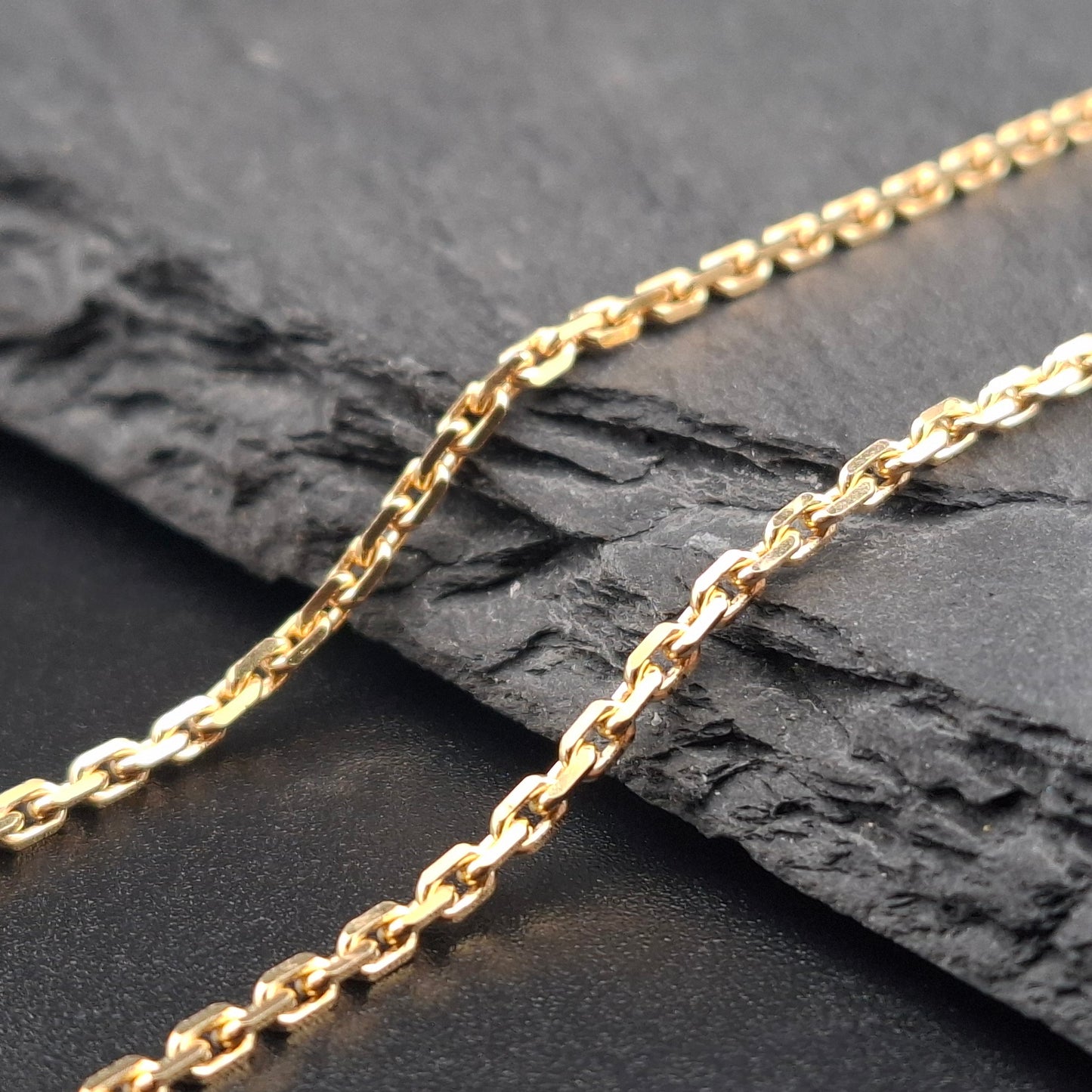 Neuwertige Gold Ankerkette, 585er 14 karat Goldkette, Halskette
