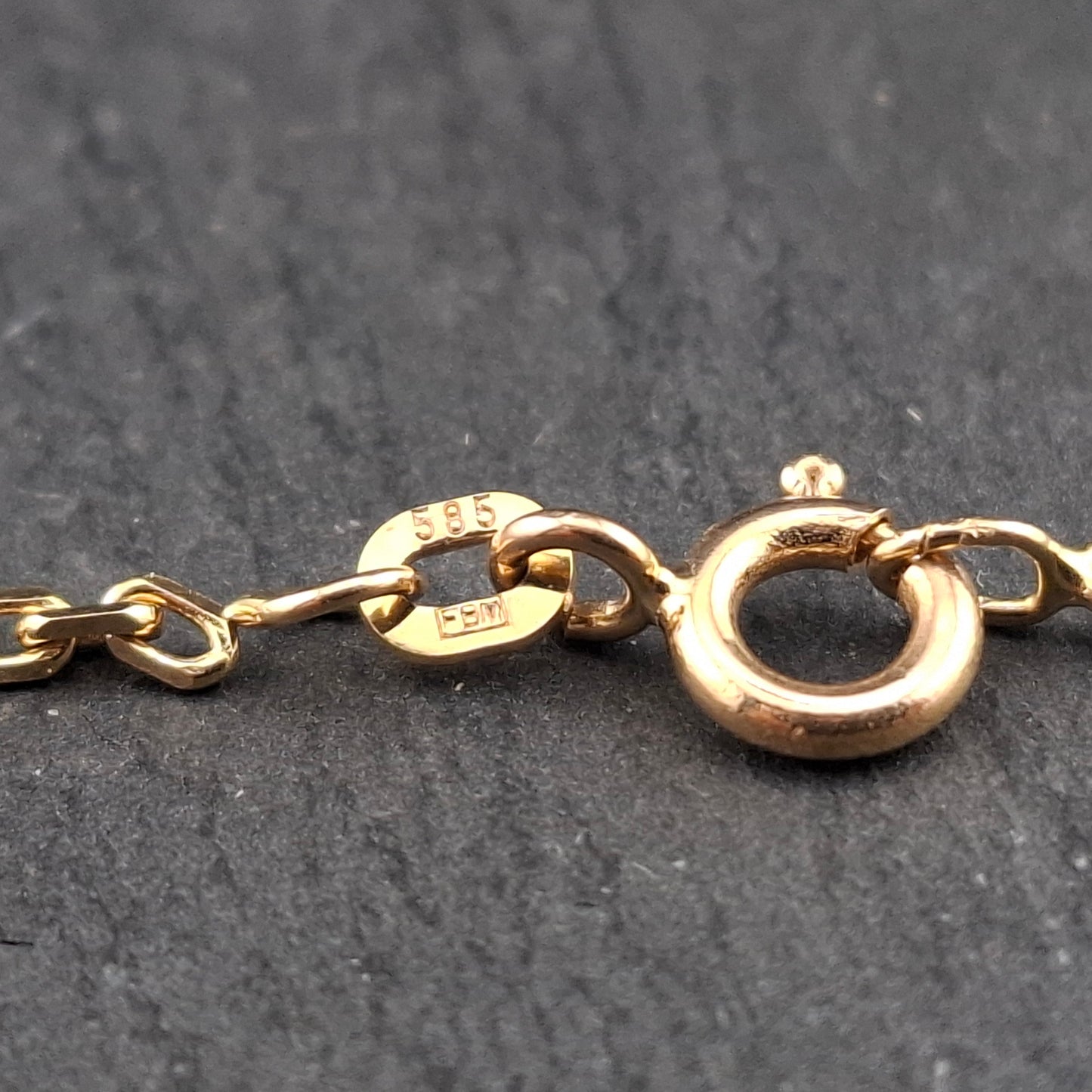 Neuwertige Gold Ankerkette, 585er 14 karat Goldkette, Halskette