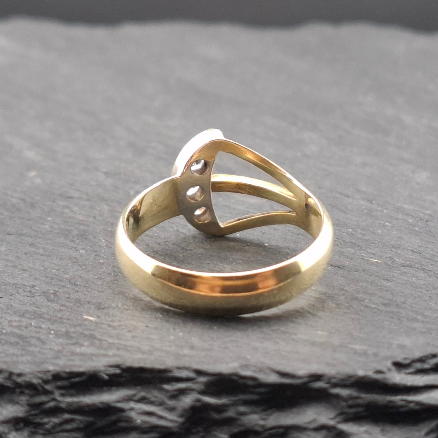 Vintage Brillant Gold 585er Damenring