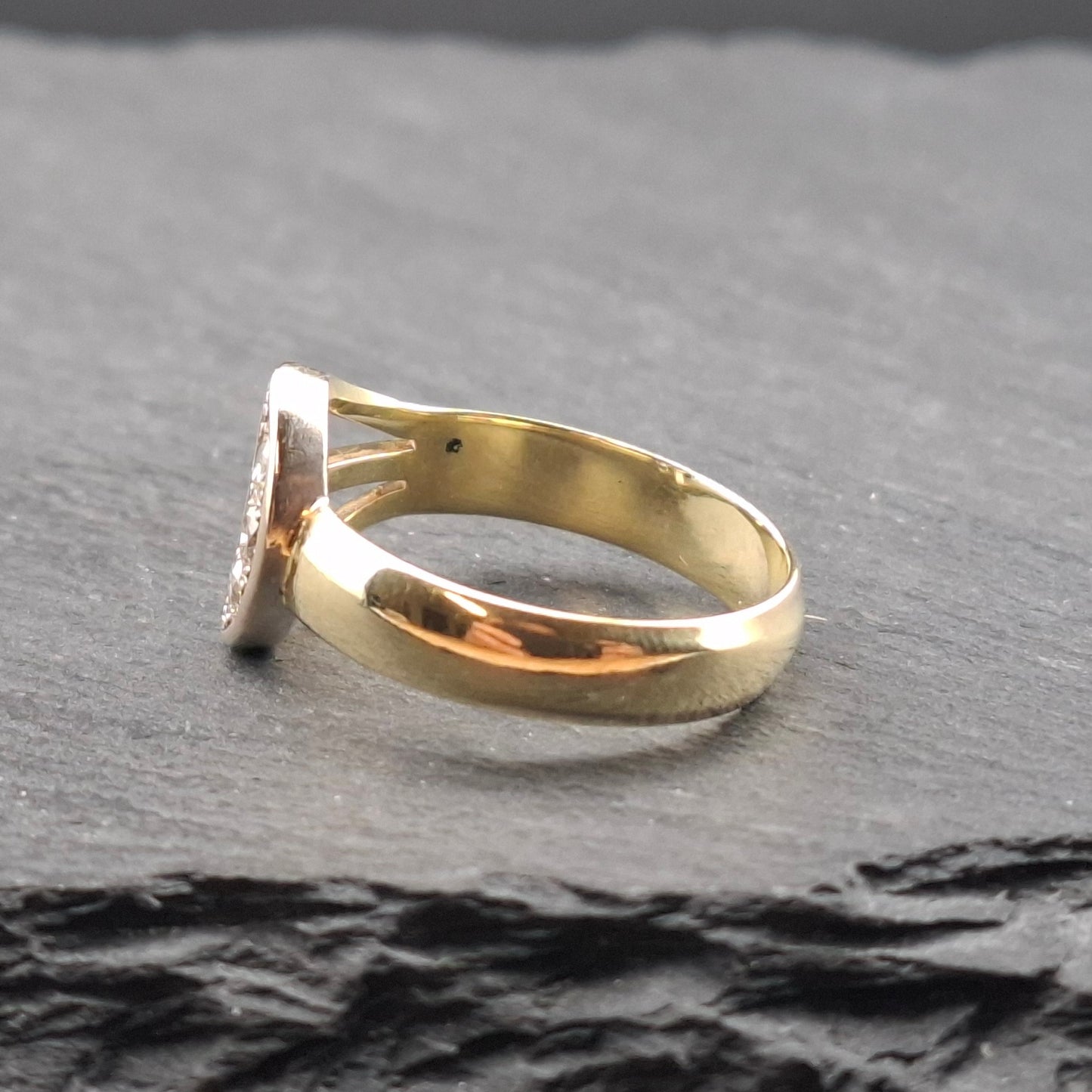 Vintage Brillant Gold 585er Damenring