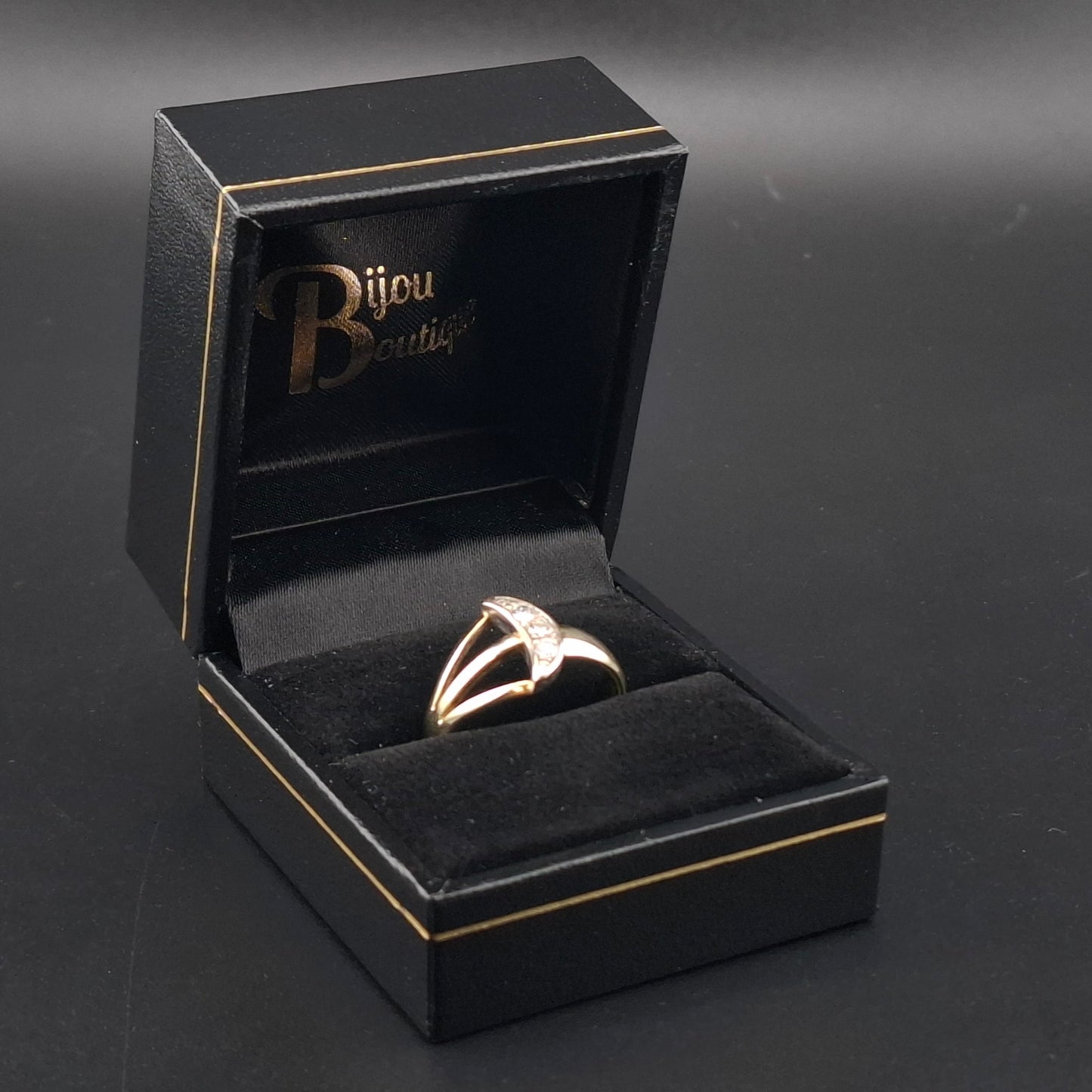 Vintage Brillant Gold 585er Damenring