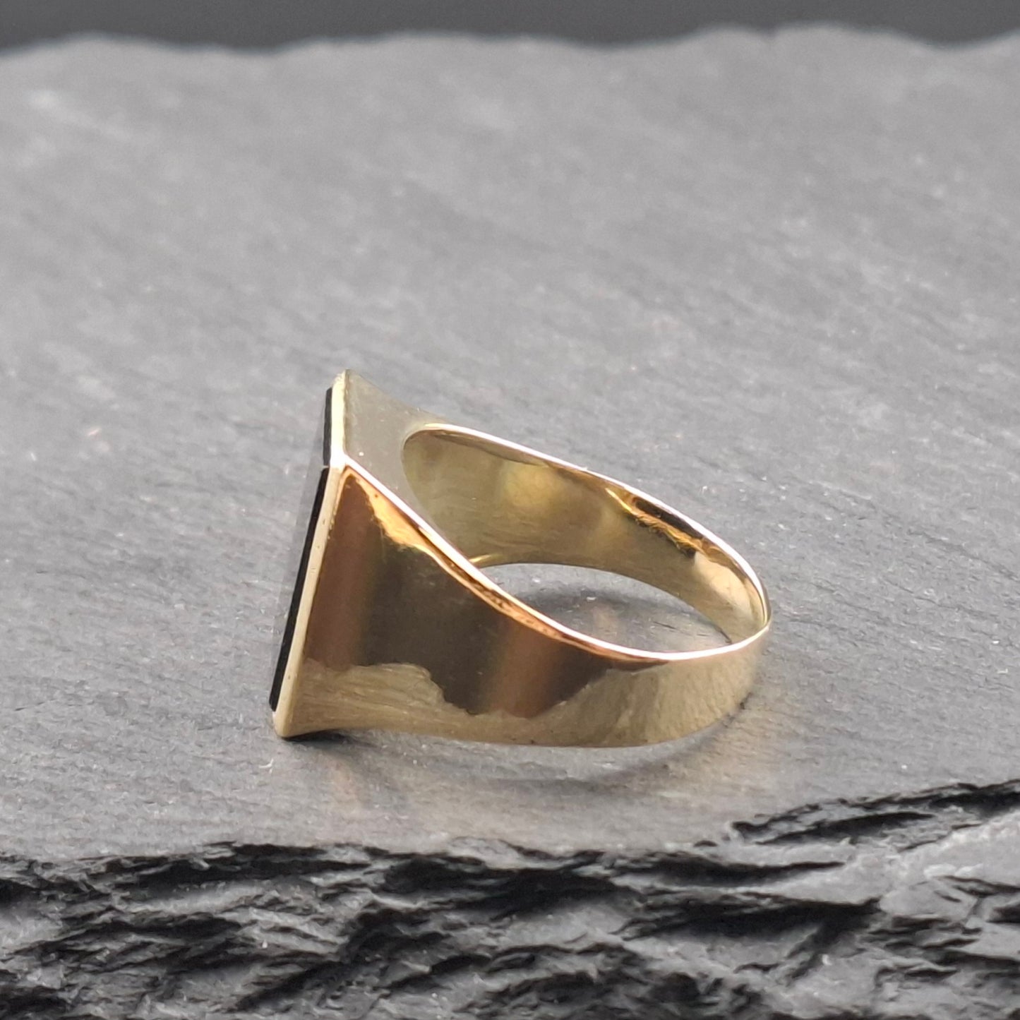 Vintage Gold 583er Onyx Siegelring