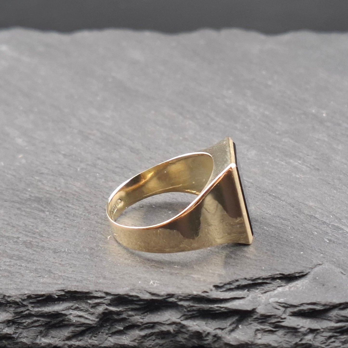 Vintage Gold 583er Onyx Siegelring