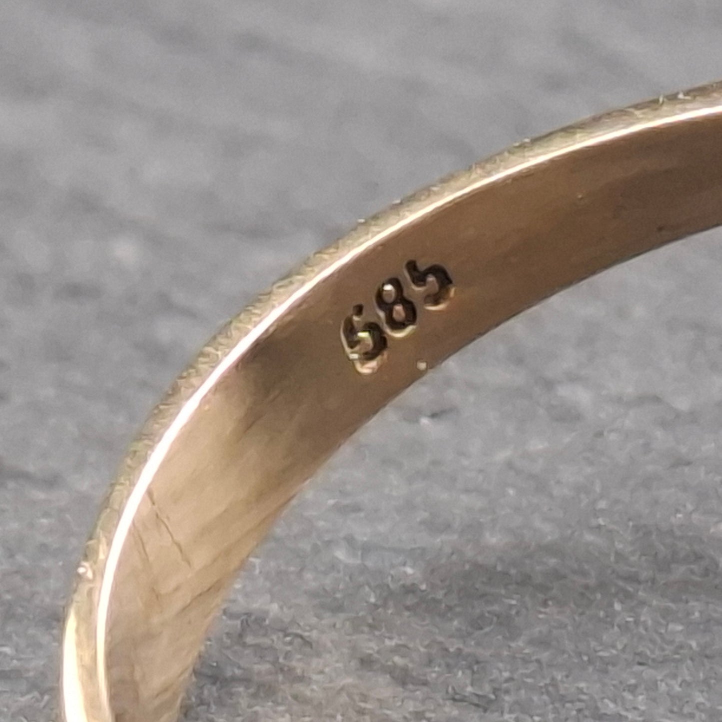 Vintage Granatstein Goldring 585er