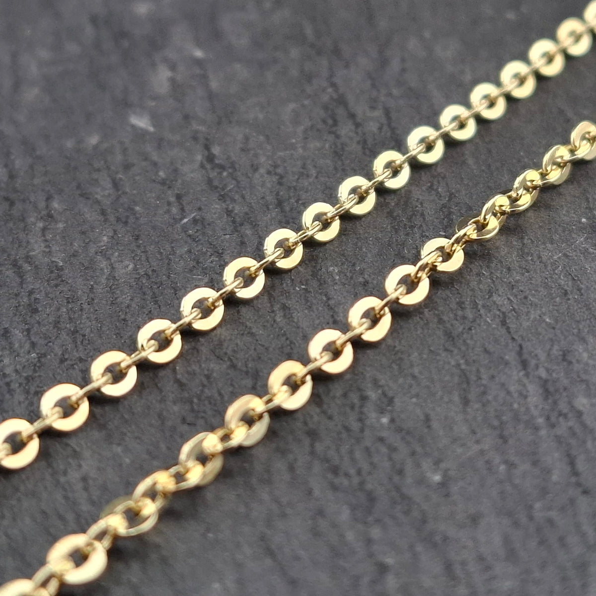 Lange Gelbgold Ankerkette 585er Goldkette Halskette