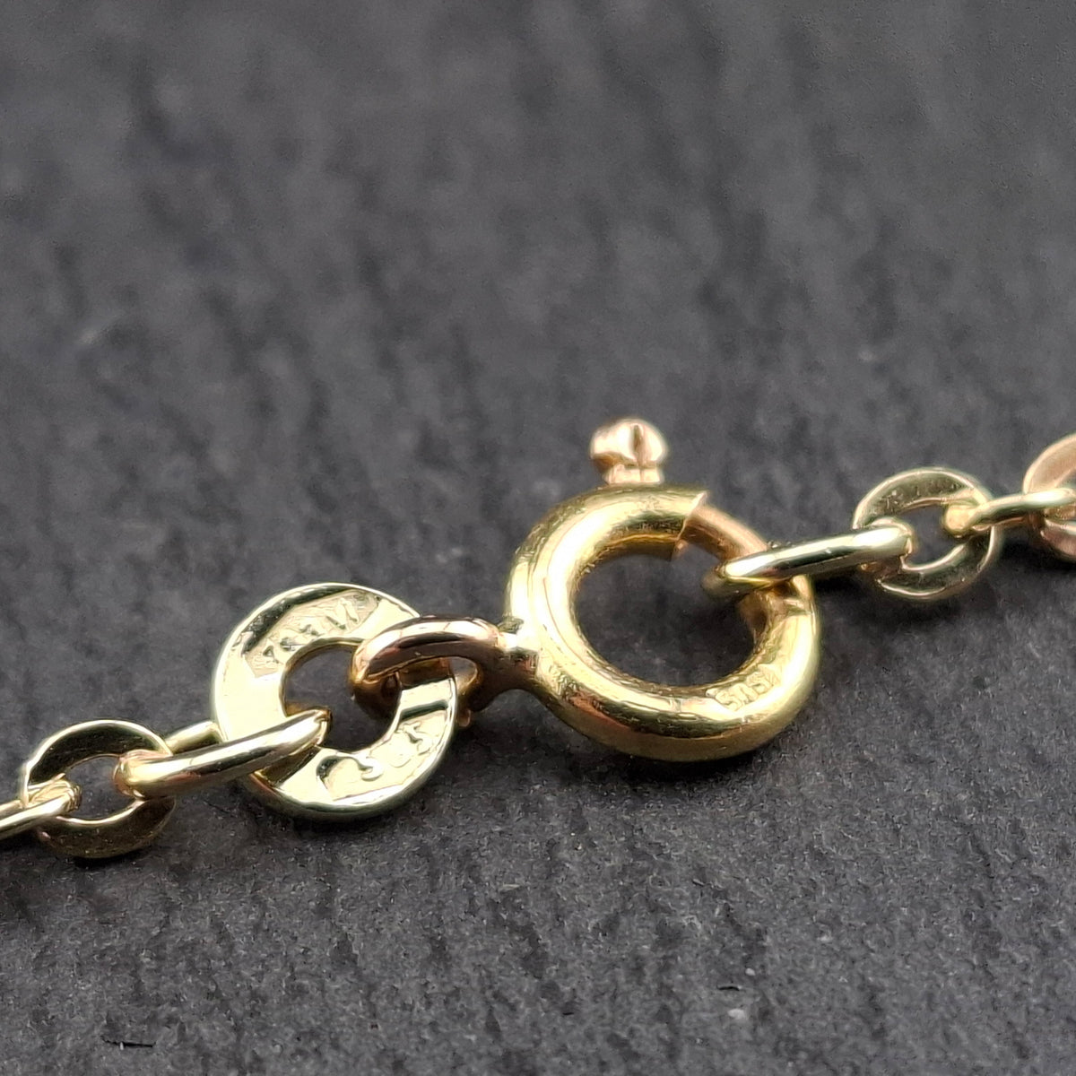 Lange Gelbgold Ankerkette 585er Goldkette Halskette