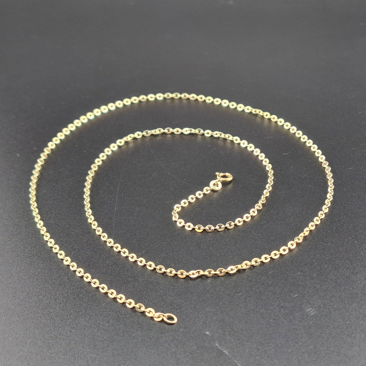 Lange Gelbgold Ankerkette 585er Goldkette Halskette