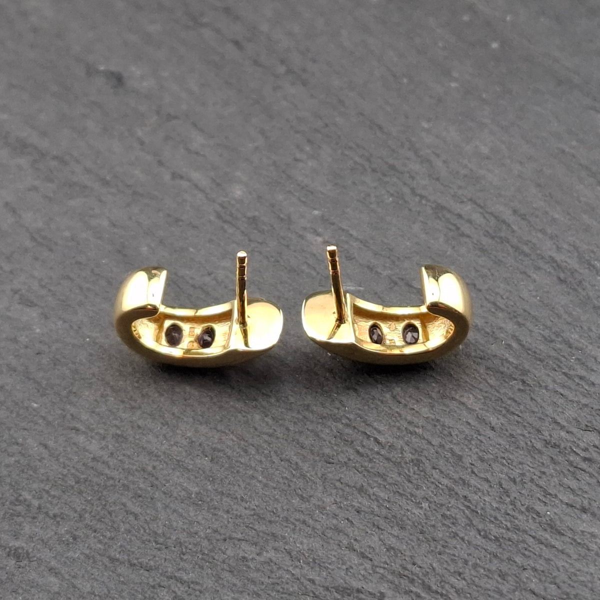 Padparadscha Saphir Ohrstecker