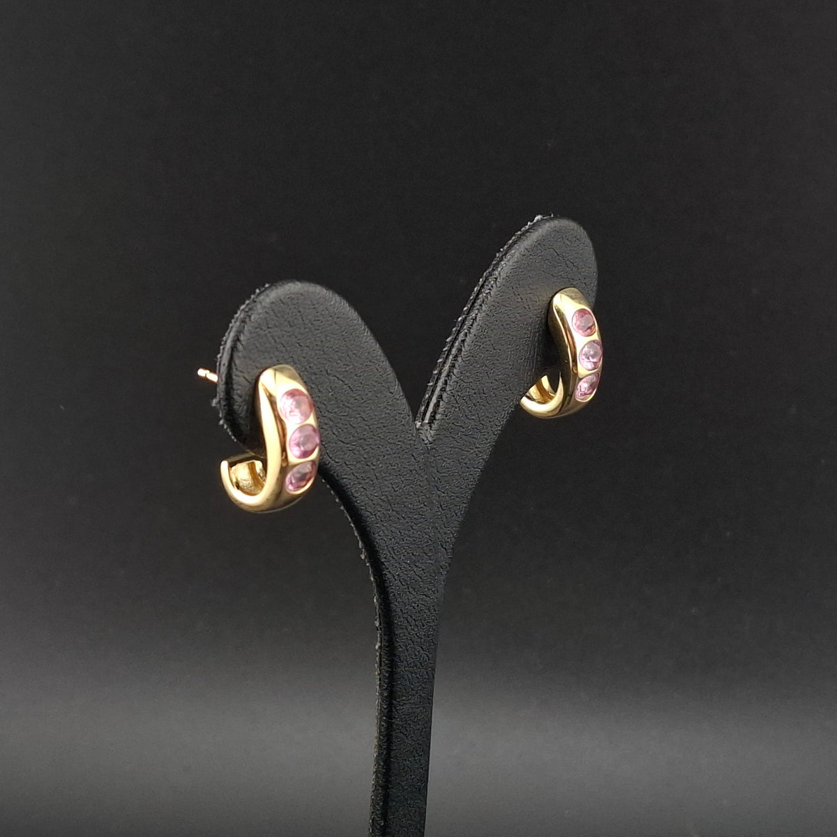 Padparadscha Saphir Ohrstecker