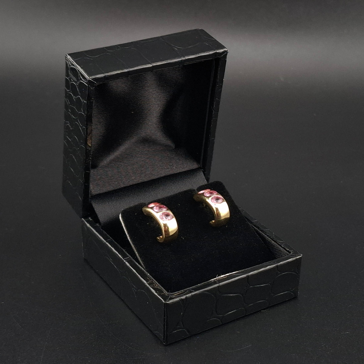 Padparadscha Saphir Ohrstecker