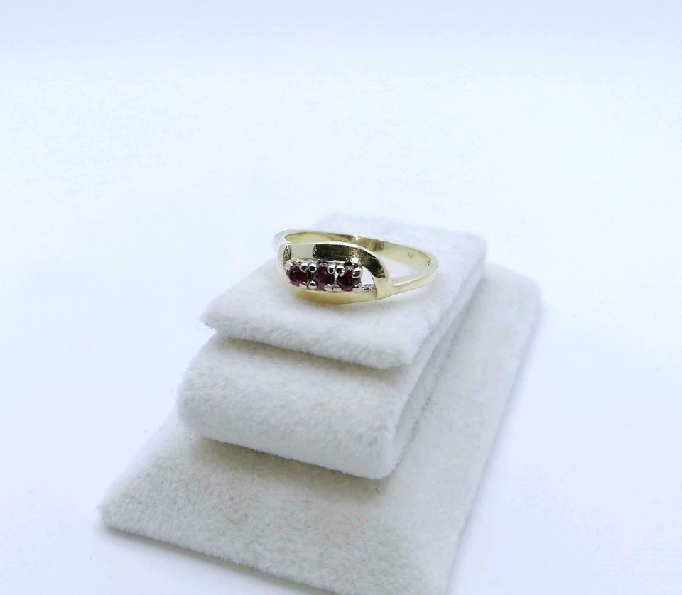 Ring Gold 585er mit Rubinen Gr. 53