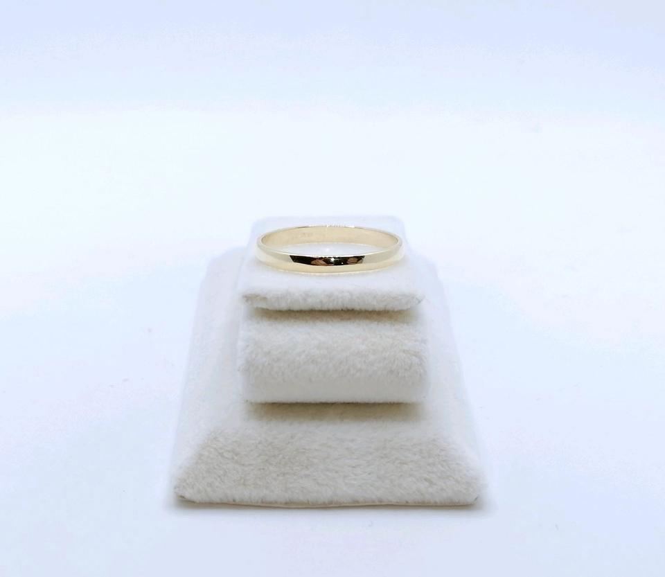 Zarter Gold Bandring, 585er Goldring, Ehering Trauring Gr. 57