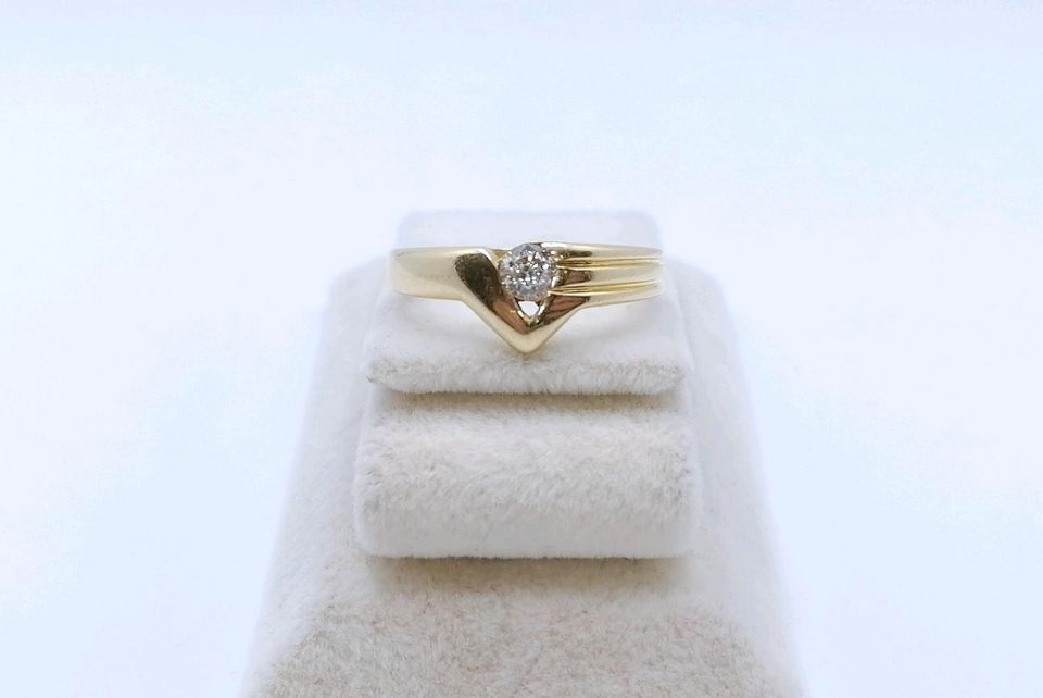 Ring Gold 585 mit Zirkonia
