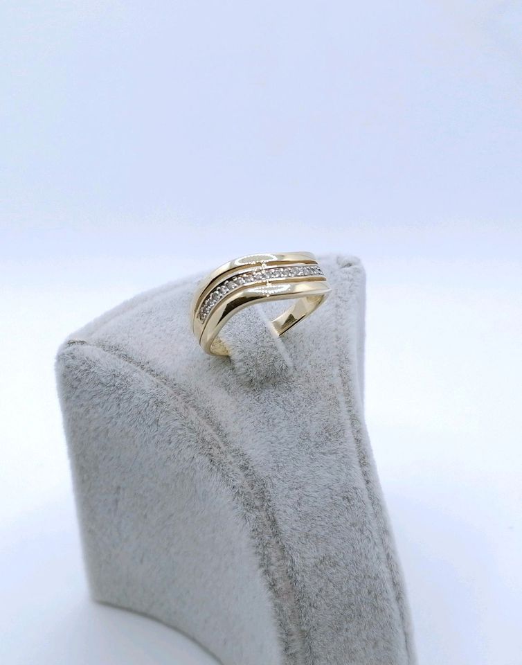 Ring Gold 585 mit Zirkonia Gr. 57