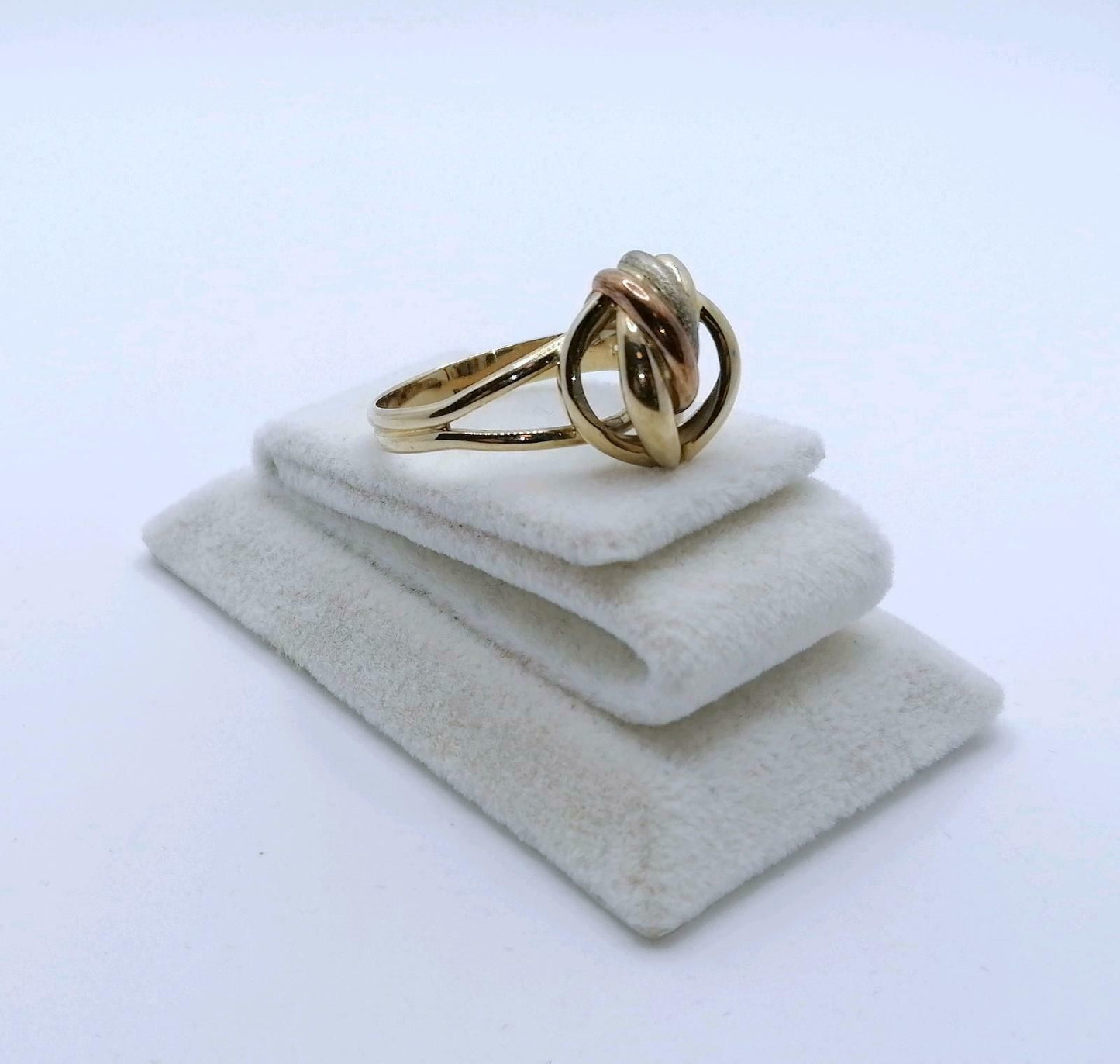 Ring Gold 333er Schleifenring Tricolor