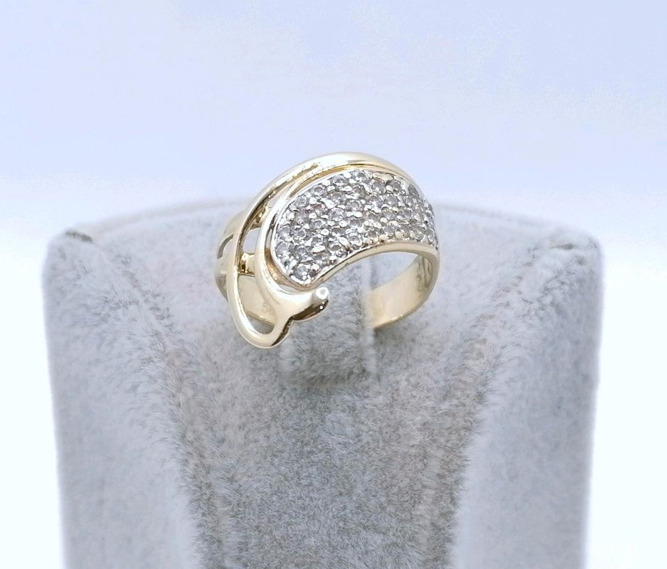 Ring Gold 585 mit Zirkonia Gr. 57