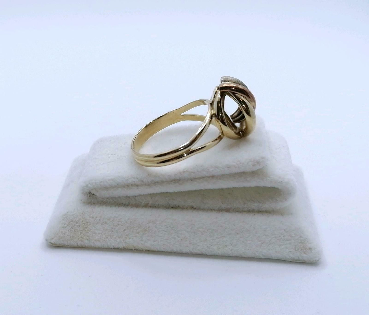 Ring Gold 333er Schleifenring Tricolor