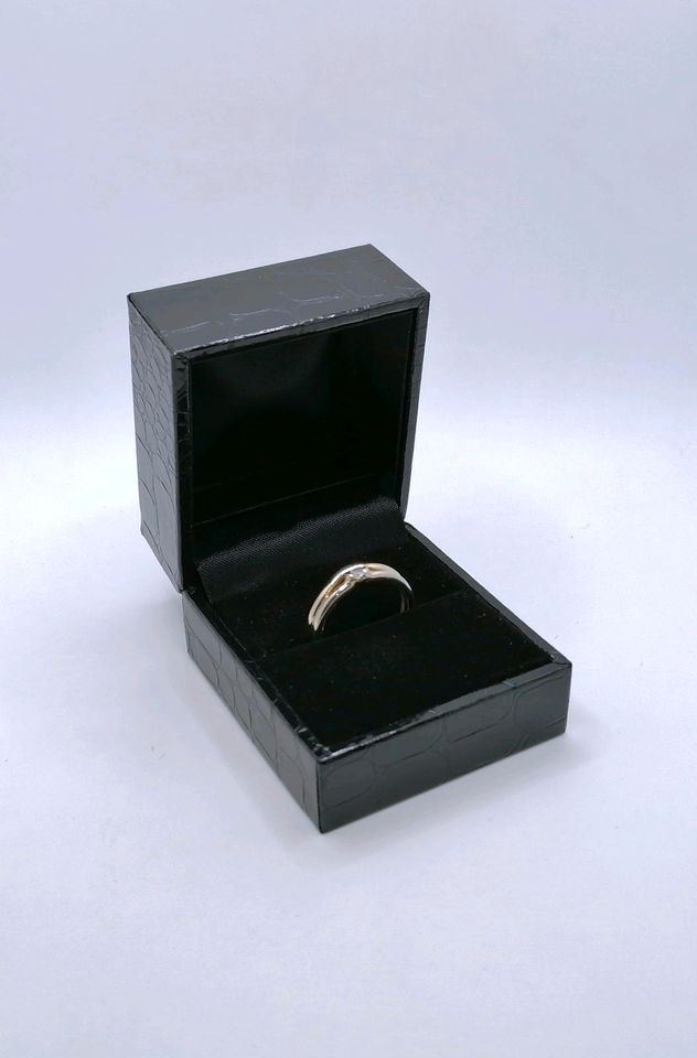 Ring Gold 585er Bicolor mit Zirkonia