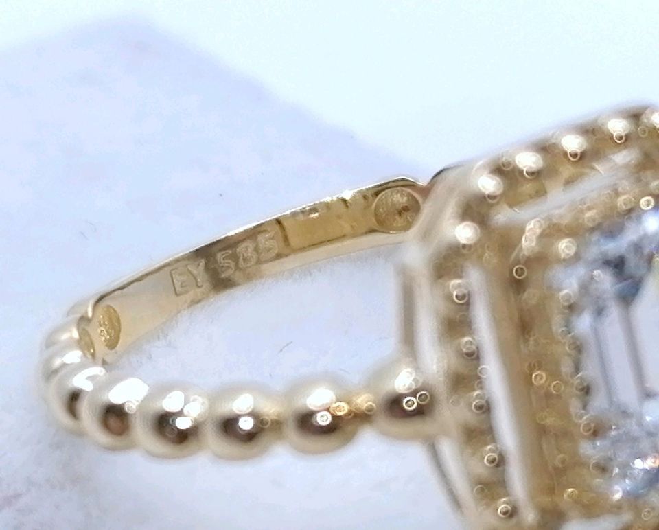 Ring Gold 585 mit Zirkonia Gr. 55
