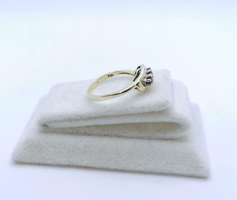 Ring Gold 585er mit Rubinen Gr. 53