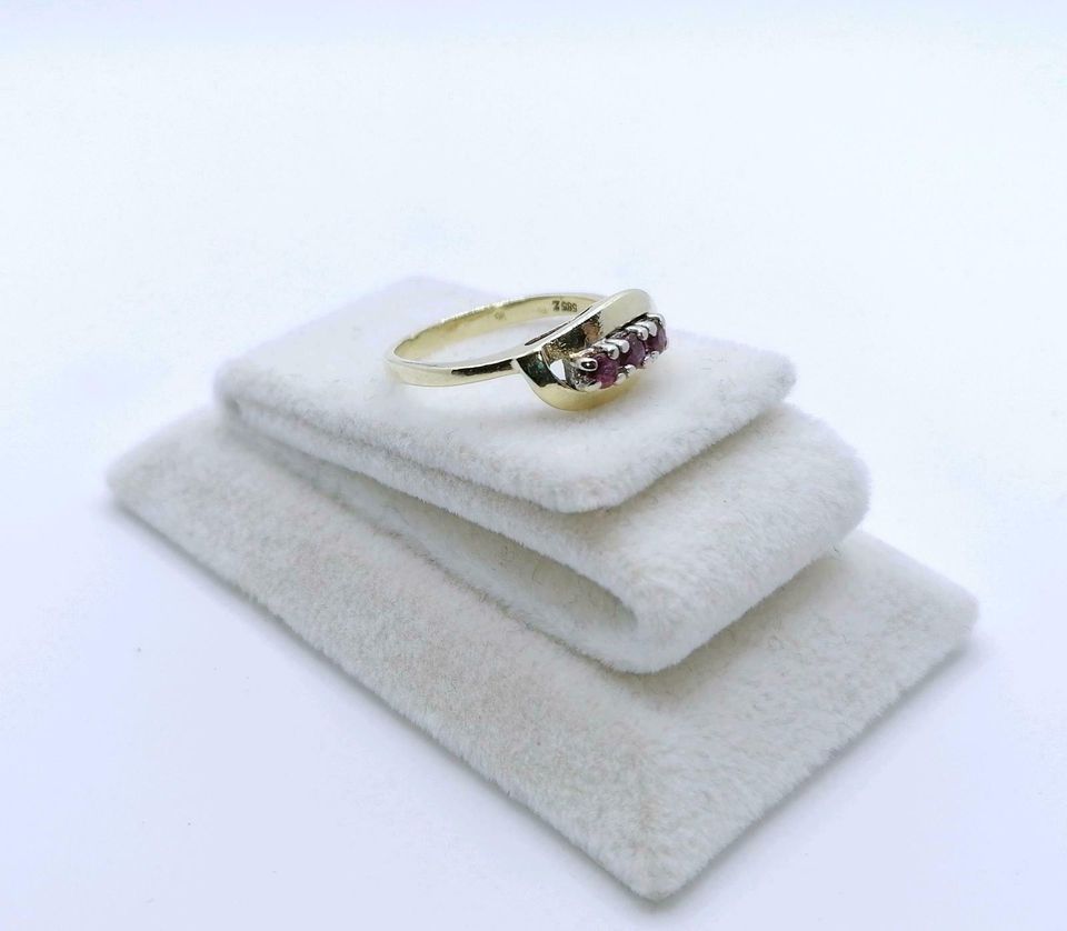 Ring Gold 585er mit Rubinen Gr. 53