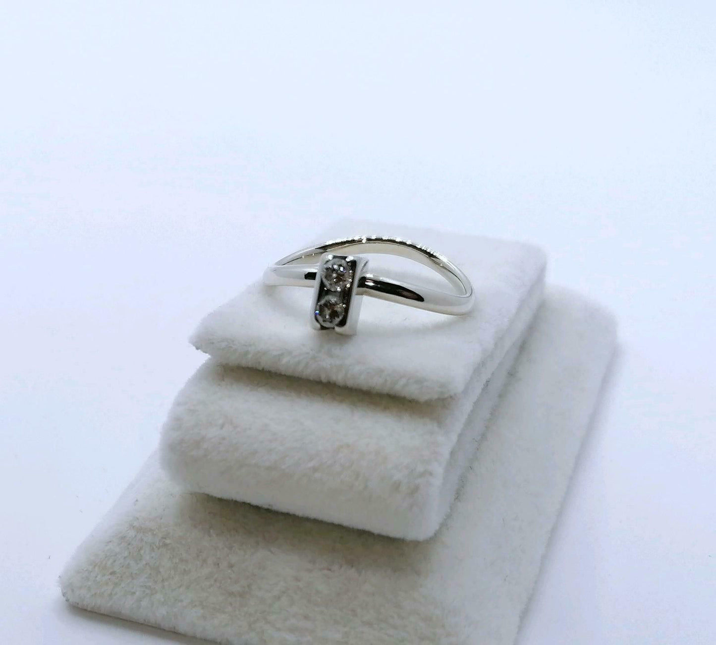 Ring Weißgold 585er mit Brillanten Vorsteckring