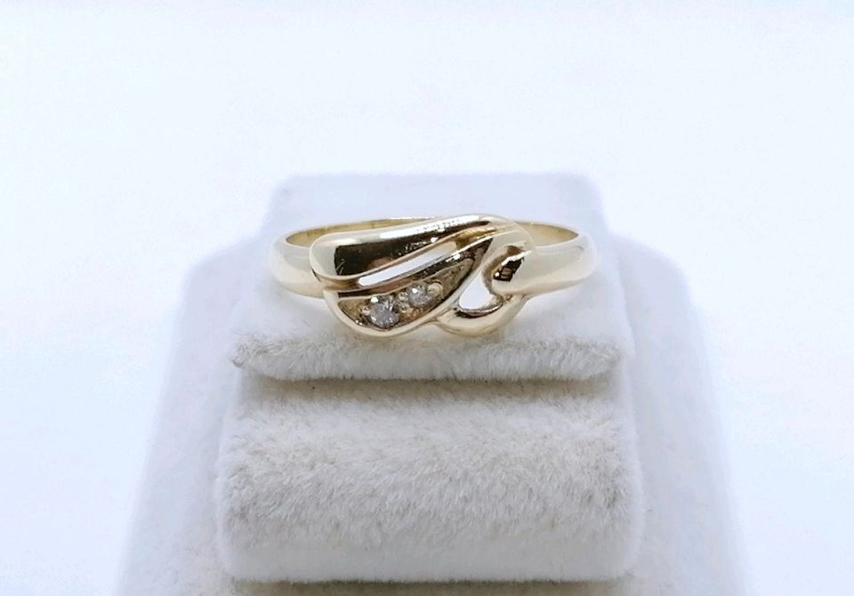 Ring Gold 585 mit Zirkonia Gr. 54
