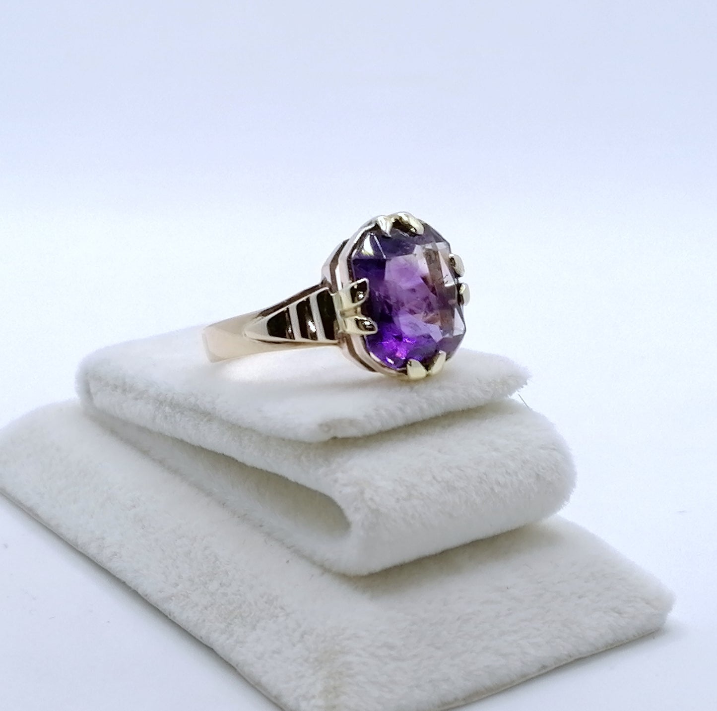 Ring Gold 585er mit Amethyst Gr. 60