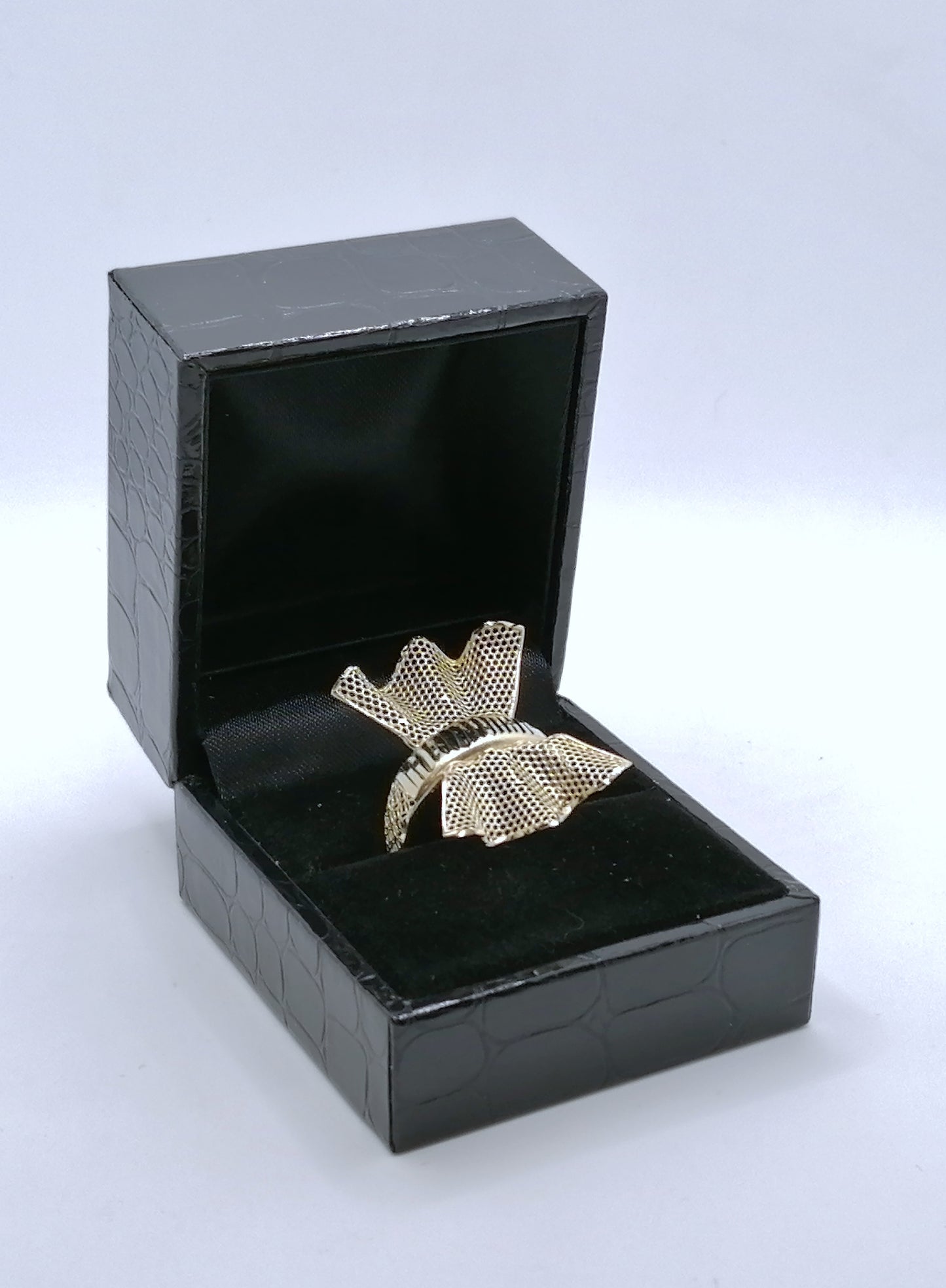 Ring Gold 585er prunkvoller Schleifenring Gr. 60