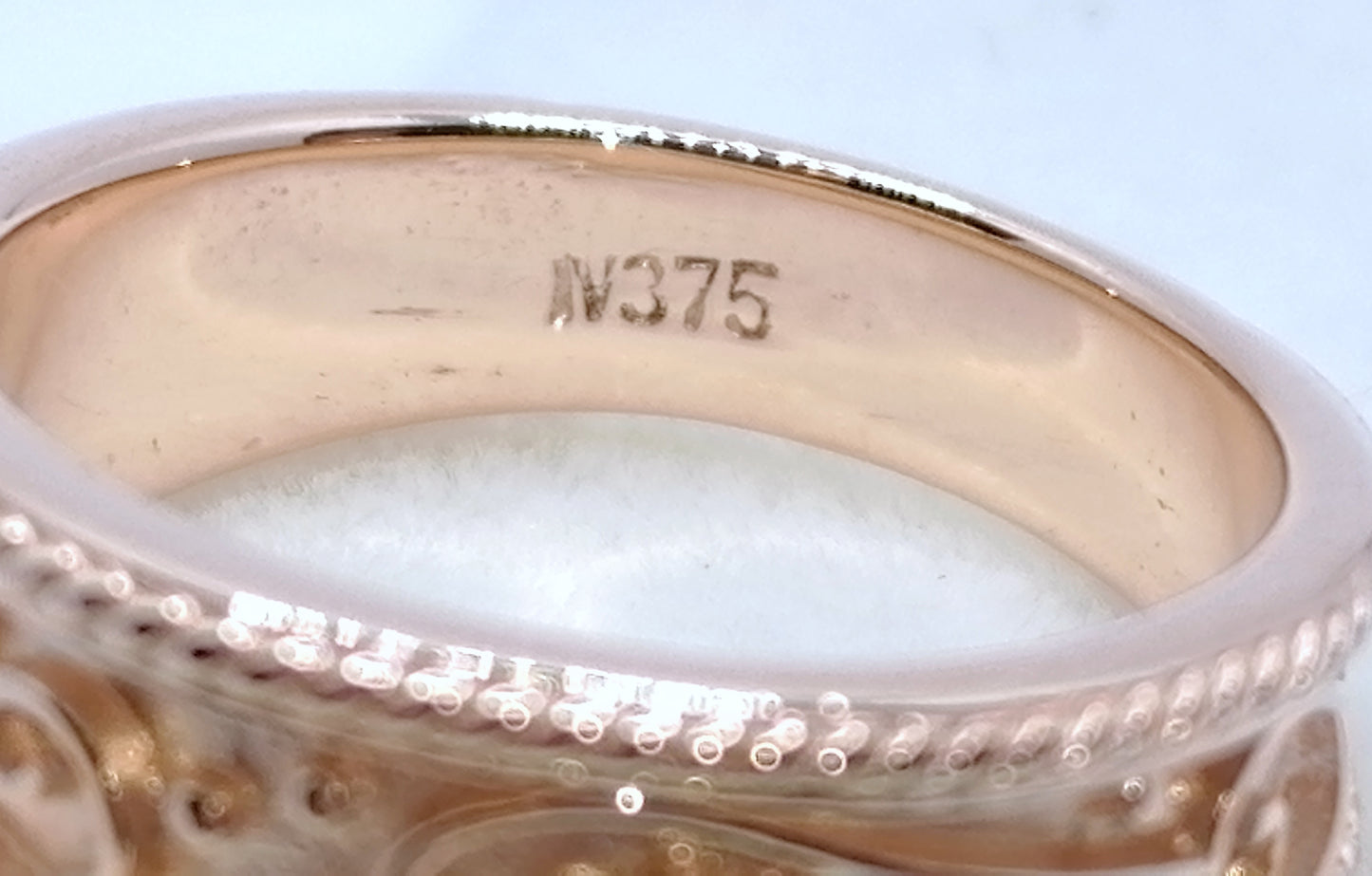 Gold Bandring 375er Rotgold Gr. 50
