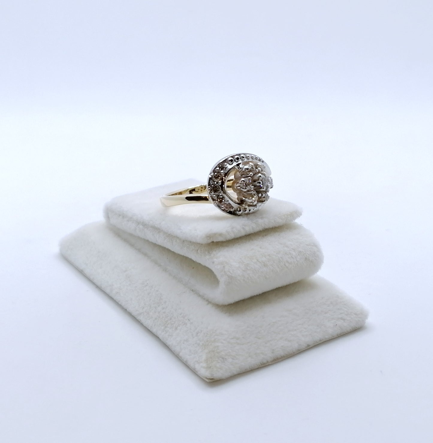 Ring Gold 585er mit funkelnden Brillanten Gr. 58