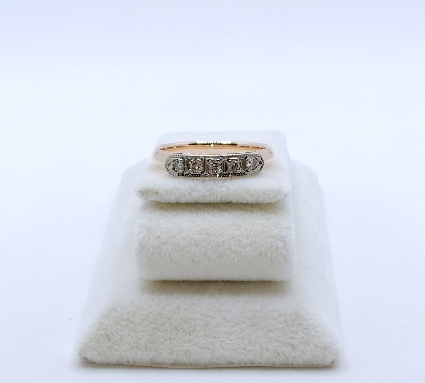 Ring Rotgold 583er UdSSR Sowjet mit Diamanten Gr. 53