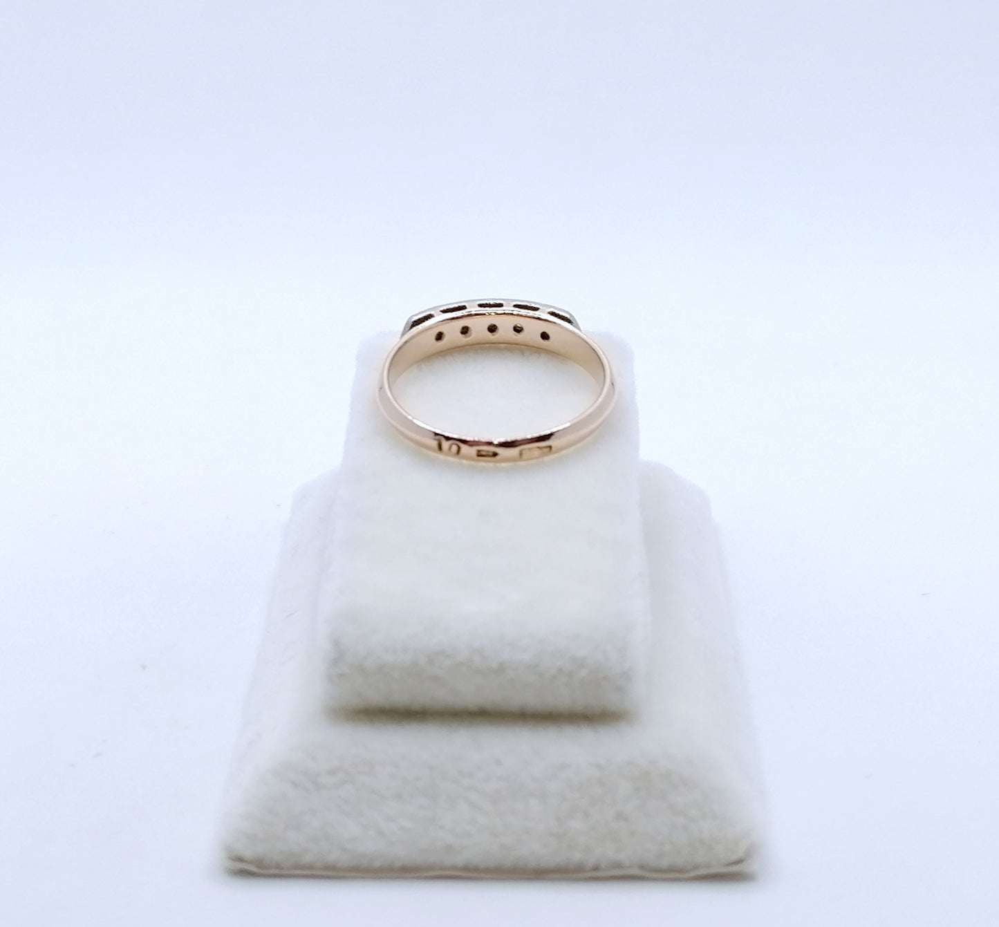 Ring Rotgold 583er UdSSR Sowjet mit Diamanten Gr. 53