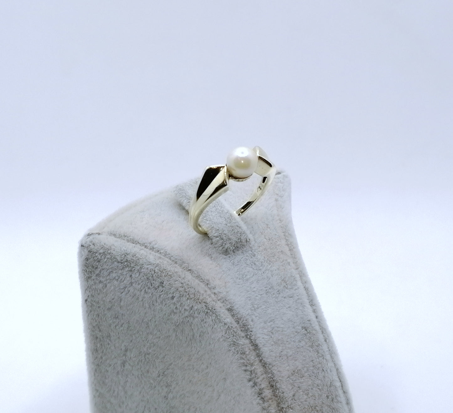 Ring Gold 585er Perlenring Damenring Gr. 53